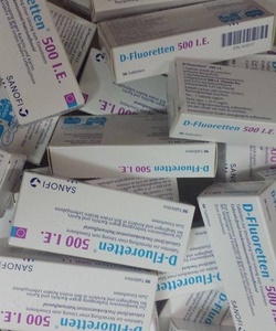 Vitamin D Fluoretten 500 I.E cho bé yêu, hàng chuẩn có Bill mua hàng, date 1/2017