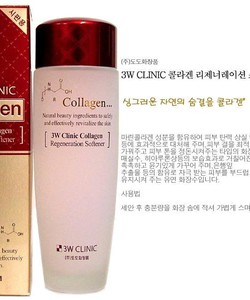 Nước hoa hồng Collagen 3w clinic Hàn Quốc se khít lỗ chân lông, loại bỏ sạch bụi bẩn, bã nhờn, dưỡng trắng mịn da.