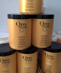 Hấp Fanola Oro Therapy 24k 100ml chuyên phục hồi tóc hư tổn