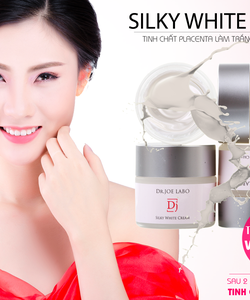 Kem dưỡng trắng da vượt trội Silky White Cream an toàn và hiệu quả chỉ sau 2 đến 4 tuần sử dụng Placenta và Collagen