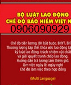 Sách bộ luật lao động 2015 anh ,hoa,việt, hàn, nhật