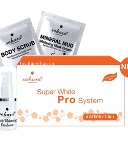 Bộ kem tắm trắng cao cấp Sakura Super White Pro System 2015