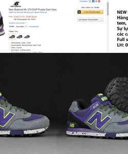 TOPIC 6 : NEW BALANCE ML 574 DGP chính hãng xuất Nhật, full tem, tag.