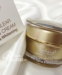 Kem Dưỡng Da Chống Lão Hóa Sakura Crystal Clear Whitening Cream