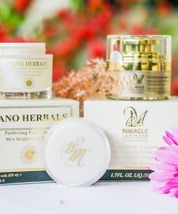 Kem dưỡng trắng da hoàn hảo Nano herbal và Miracle Luminous