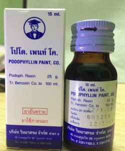 Thuốc podophyllin 25 Điều trị bệnh sùi mào gà