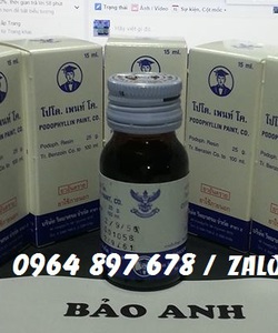 Thuốc đặc trị Podophyllin chữa bệnh sùi mào gà tại nhà nhanh chóng nhất. Liên hệ ngay 0964897678 zalo