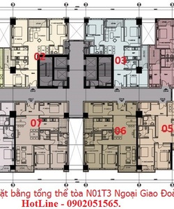 Bán chung cư N01T3 Ngoại Giao Đoàn 95m2 đến 140m2 giá từ 22,2tr/m2