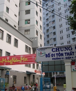 Cho thuê chung cư Tôn Thất Thuyết 2 phòng ngủ, đủ nội thất Diện tích: 60m2.