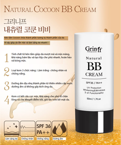 Kem che khuyết điểm 3 trong 1 Grinif Natural BB Cream SPF36