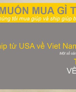 ShiphangUSA.com Dịch vụ mua hàng giúp và Ship hàng từ Mỹ