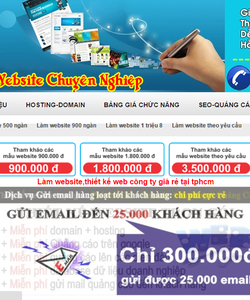 Làm website chỉ với giá từ 500.000 vnđ