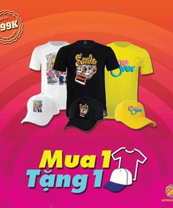 Mua 1 áo thun tặng ngay 1 nón lưỡi trai cực đẹp