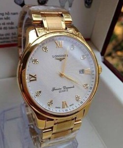 Đồng hồ dây kim loại Longines Genuine Diamonds Gold