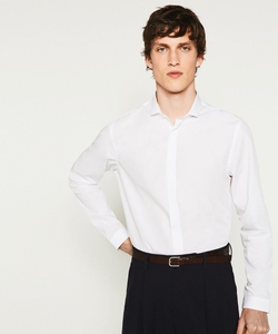Z.A.R.A POPLIN shirt with concealed buttons