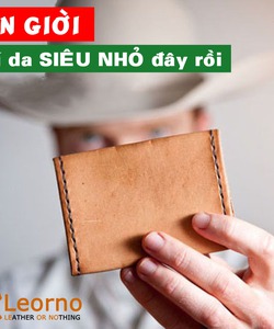 Ví nam nhỏ gọn handmade Leorno Chuyện giờ mới kể