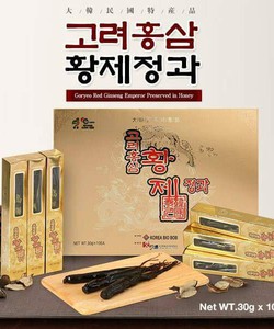 Hồng sâm củ tẩm mật ong 300g Sản phẩm của K G Hàn Quốc