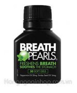 Viên uống thơm miệng Breath pearls, hàng xách tay ÚC