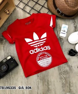 Áo thun in logo adidas dễ thương cho bé trai 2 9 Tuổi ATB195332