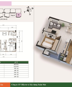 Bán căn góc 60m2 chung cư CT2E VOV Mễ Trì đang giao nhà