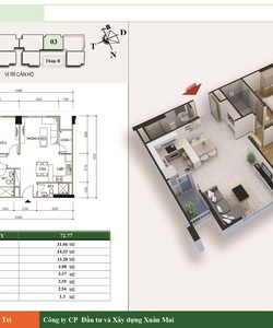 Bán suất ngoại giao chung cư CT2E VOV 72m2, đang giao nhà