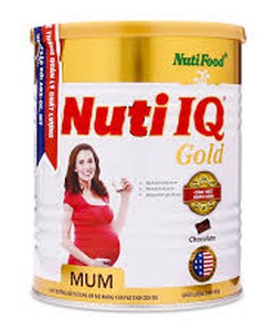 Tặng 1 ly thủy tinh khi mua 1 lon Nuti IQ Gold Mum 900g vanilla, socola