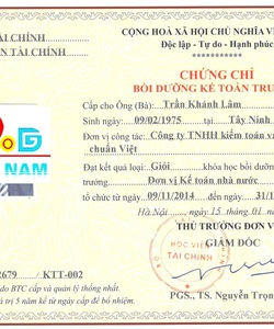Địa chỉ học chứng chỉ kế toán trưởng cấp tốc tại TP Hồ Chí Minh
