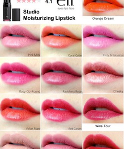 Son môi Elf Moisturizing Lipstick dưỡng môi lên màu cực kỳ đẹp hàng Mỹ chính hãng authentic totbenre: Red Carpet, Velvet