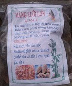 Măng lưỡi lợn Măng xé, măng nứa