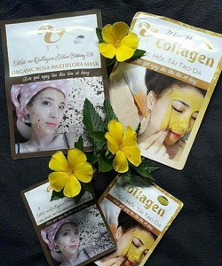 Mặt nạ Collagen thiên nhiên Vàng 24k Hoa tường vi