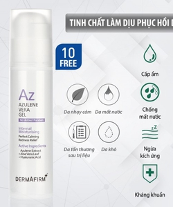 Tinh chất làm dịu, phục hồi da cháy nắng, sau điều trị laser Azulene Vera Gel Dermafirm