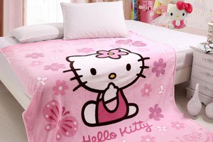 Chăn Băng Lông Hello Kitty