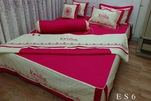 Bộ chăn ga gối giường Cưới Erosa