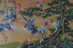 Tranh phong thủy Tùng hạc diên niên