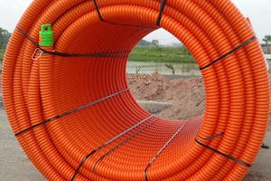 Ống nhựa xoắn luồn dây cáp điện Hdpe