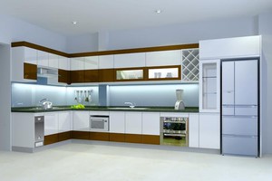 Tủ bếp nhựa cao cấp PVC - Hải Phòng