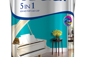 Sơn trong nhà cao cấp Dulux 5 in 1 ngăn ngừa vi khuẩn