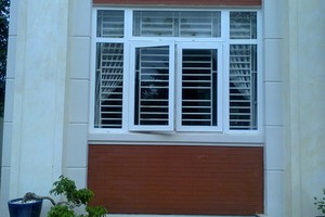 Cửa sổ mở quay upvc - cửa nhựa lõi thép