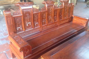 Bộ bàn ghế gỗ hương vân tay hộp.