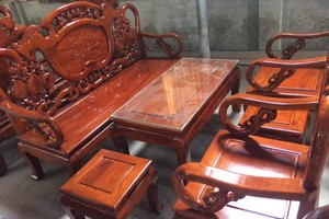 Bộ bàn ghế Minh guộc gỗ gụ