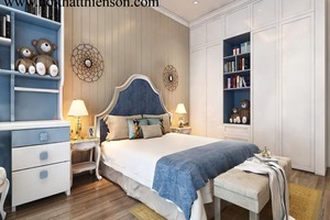 Phòng Ngủ cao cấp phong cách tân cổ điển Châu Âu