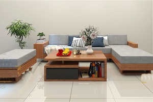 Sofa gỗ sồi | Sofa hiện đại Bình Dương