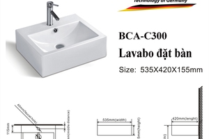 Chậu Lavabo Đặt Bàn BENZLER BCA-C300