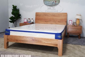 Giường ngủ Harmony gỗ sồi Mỹ