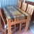 bàn ăn gỗ bích nan dọc