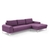 Sofa góc nỉ 2,6mx1.7m