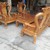 Bộ bàn ghế giả cổ trạm đào ( gỗ lim ) tay 12