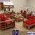 sofa gỗ phòng khách - sofa gỗ sồi q2 q7 q9