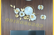 đồng hồ treo tường bông hoa