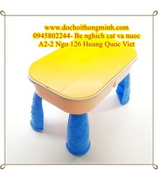 Nghỉ nhà vui với trò chơi nghịch cát nghịch nước bể chơi 4 chân có ngăn đôi nghịch nước và cát